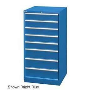 Lista 28 1/4W Cabinet, 8 Drawer, 95 Compart   Classic Blue, Keyed 