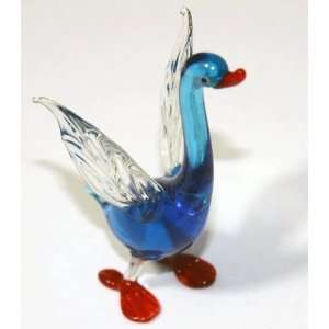   Duck   Hand Blown Glass Figurines for Farm Animal Lovers Toys & Games