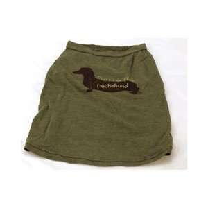  Dont Dis This Dachshund Specialized Dog Tank (Green 