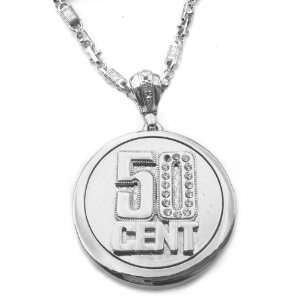  Iced 50 Cent G unit Spinner Pendant + Free Chain 