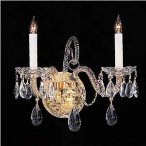 Crystorama 5041 I CHR Bohemian Crystal One Light Candle Wall Sconce 