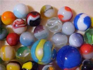 103 Old Marbles Assorted Kinds, Colors, Sizes, Makers  