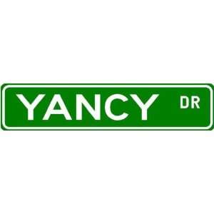  YANCY Street Name Sign ~ Family Lastname Sign ~ Gameroom 