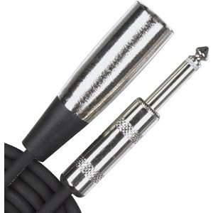  Rapco Horizon Hi Z 1/4 Male XLR Male Cable Black 10 Ft 