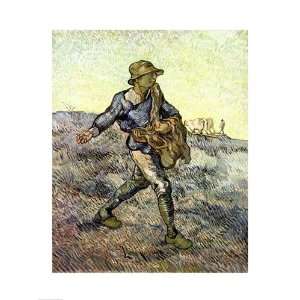  The Sower Finest LAMINATED Print Vincent Van Gogh 18x24 