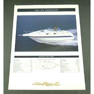    1995 95 SEA RAY 250 SUNDANCER Boat BROCHURE 