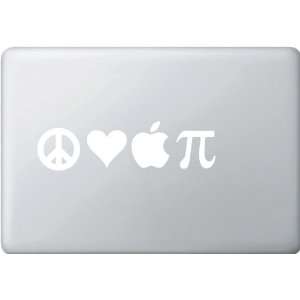  Peace, Love & Apple PI   Vinyl Laptop or Macbook Decal 