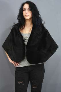 Vintage 20s SEAL DYED CONEY FUR Shawl CAPE Jacket REVERSIBLE 