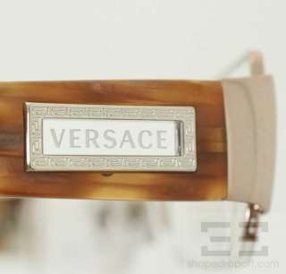 Versace Brown & Amber Rectangular Frame Eyeglasses 1140 NEW  