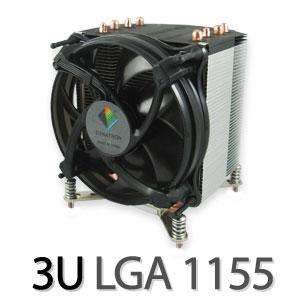   CPU Cooler with Heatpipes for Intel LGA 1155 / 1156 Server Processors