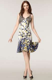 Just Cavalli Leaf Print Dress NWT $695 SZ40 Celeb Fav Designer  