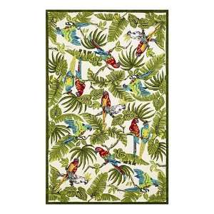  Parrot in the Jungle Rug, 5ft x 8ft