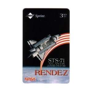 Collectible Phone Card $3. & 5 Min. STS 71 NASA Rendezvous 95 (2 