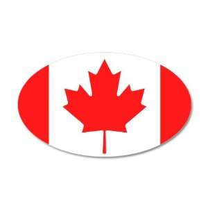  38.5x24.5O Wall Vinyl Sticker Canadian Canada Flag HD 