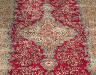 RRA 11x22 Persian Rug Kerman Carpet Ivory Rug 26398  