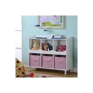  Cubby Storage Cabinet in White