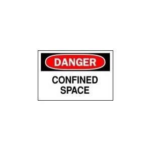 BRADY 60506 Sign,Confined Space,Aluminum,10 x 14 In  