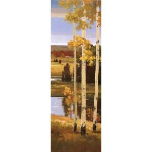  Henry Kim 12W by 36H  Morning Calm III CANVAS Edge #2 