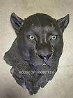 BLACK PANTHER CAT WALL MOUNT HEAD JUNGLE SAFARI ZOO  
