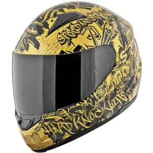   Strength SS1500 Hard Knock Life Gold Full Face Helmet (XL) Automotive