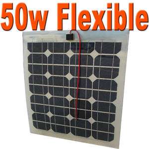 NEW 50W Semi Flexible Mono Solar Panel, 12V Charge,TUV  