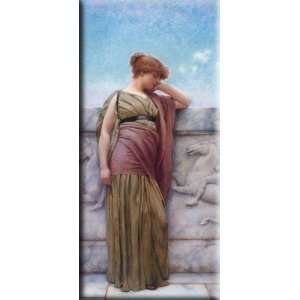  Leaning on the Balcony 8x16 Streched Canvas Art by Godward 