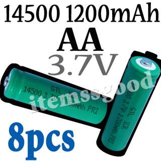 GTL 14500 1200mAh Rechargeable Battery 3.7V new  