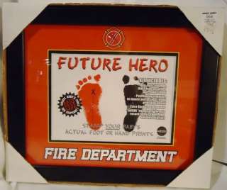 Future Fireman Hero Photo Frame Foot Hand Print Kit  