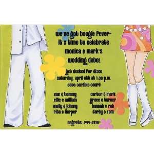 Disco 70s Scene Invitation