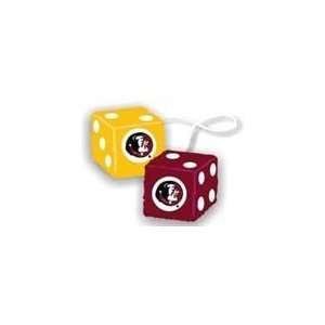Official NCAA Licensed College Team Spirit Fuzzy Dice shape Mirror 