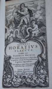 QUINTUS HORATIUS FLACCUS HORACE DANIELIS HEINSII 1629  