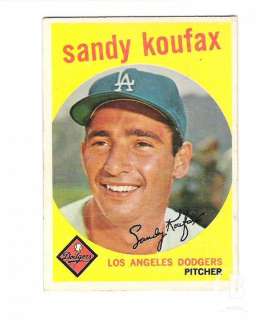 1959 Topps #163 Sandy Koufax  