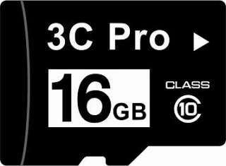 3C Pro 16G 16GB microSD microSDHC TF SD SDHC Card CLASS 10 + R10w 
