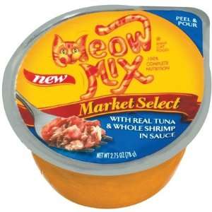 Meow Mix Market Select with Real Tuna & Whole Shrimp in Sauce Cat Food 