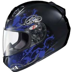  Joe Rocket RKT 101 Stain Full Face Helmet X Large  Blue 