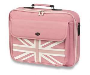   Original Pink Union Jack Laptop Case bag fits upto 17.3  