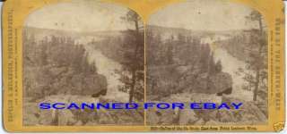 1870s MINNESOTA DALLES OF THE ST.CROIX STEREOVIEW PHOTO  