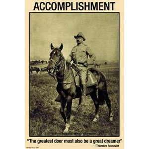 Poster 12 x 18 stock. Accomplishment The Greatest Doer must be the 