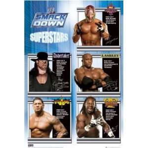  WWE/WWF Posters WWE   Smackdown Superstars Poster   35.7x23.8 