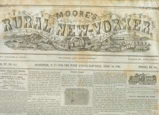 MOORES RURAL NEW YORKER,Rochester,New York Saturday,April 16,1864