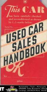 1933 Chevrolet OK Used Car Salesmans Book 1928 1929 1930 1931 Buick 