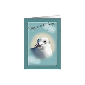  81st Birthday Card with Laughing Gull Card Toys & Games