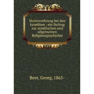   und allgemeinen Religionsgeschichte Georg, 1865  Beer Books