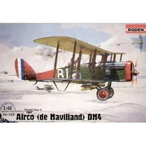  DeHavilland DH4 WWI US BiPlane Fighter 1 48 Roden Toys 