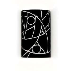 A19 Mosaic Picasso Wall Sconce Black 