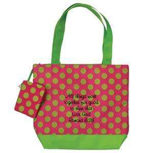  All Things Work Sentiment Tote Beauty