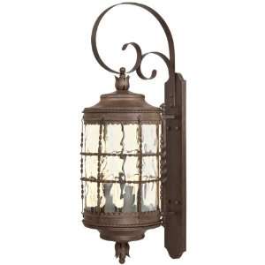 The Great Outdoors 8883 A61 Vintage Rust Mallorca Wrought Iron 5 Light 