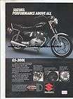 Suzuki GS300 GS300L vintage motorcycle advertisement a