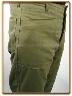 WW2 USMC 1st Pattern P41 Utility Trousers (early war type, Green shape 