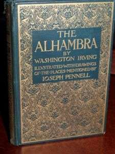 Washington Irving 1896 Edition THE ALHAMBRA Illustrated  